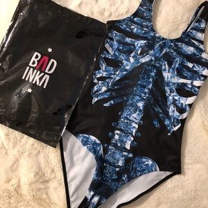 BADINKA Skeleton One piece Swimsuit Bodysuit